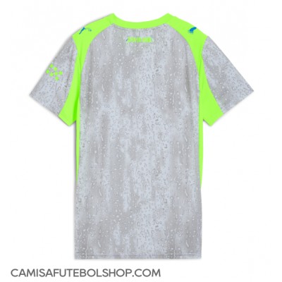 Camisa de time de futebol Manchester City Replicas 3º Equipamento Feminina 2025-26 Manga Curta Camisa de time de futebol Manchester City Replicas 3º Equipamento Feminina 2025-26 Manga Curta